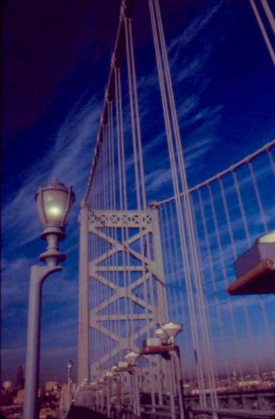 On the Benjamin Franklin Bridge
Image © Frederick Monsimer